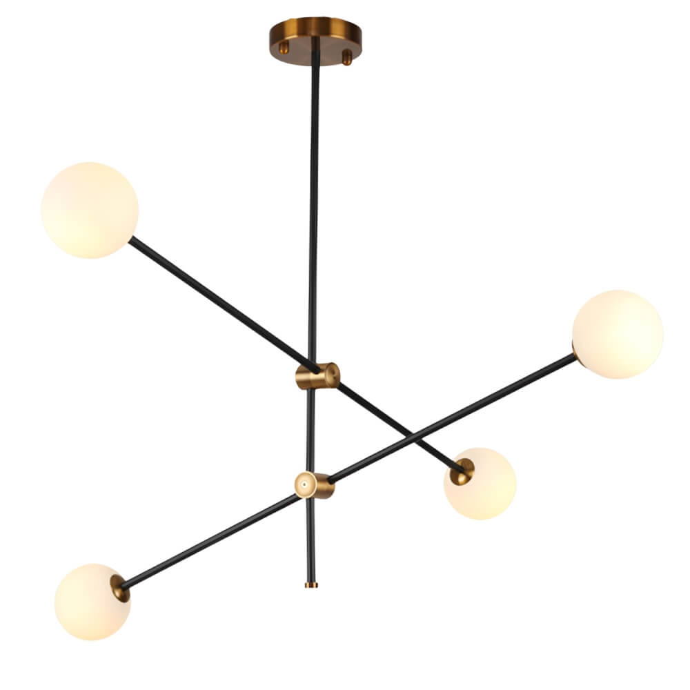 ไฟช่อ DEEPWOOD รุ่น DOT 'N LINE สีดำ 4 หัว